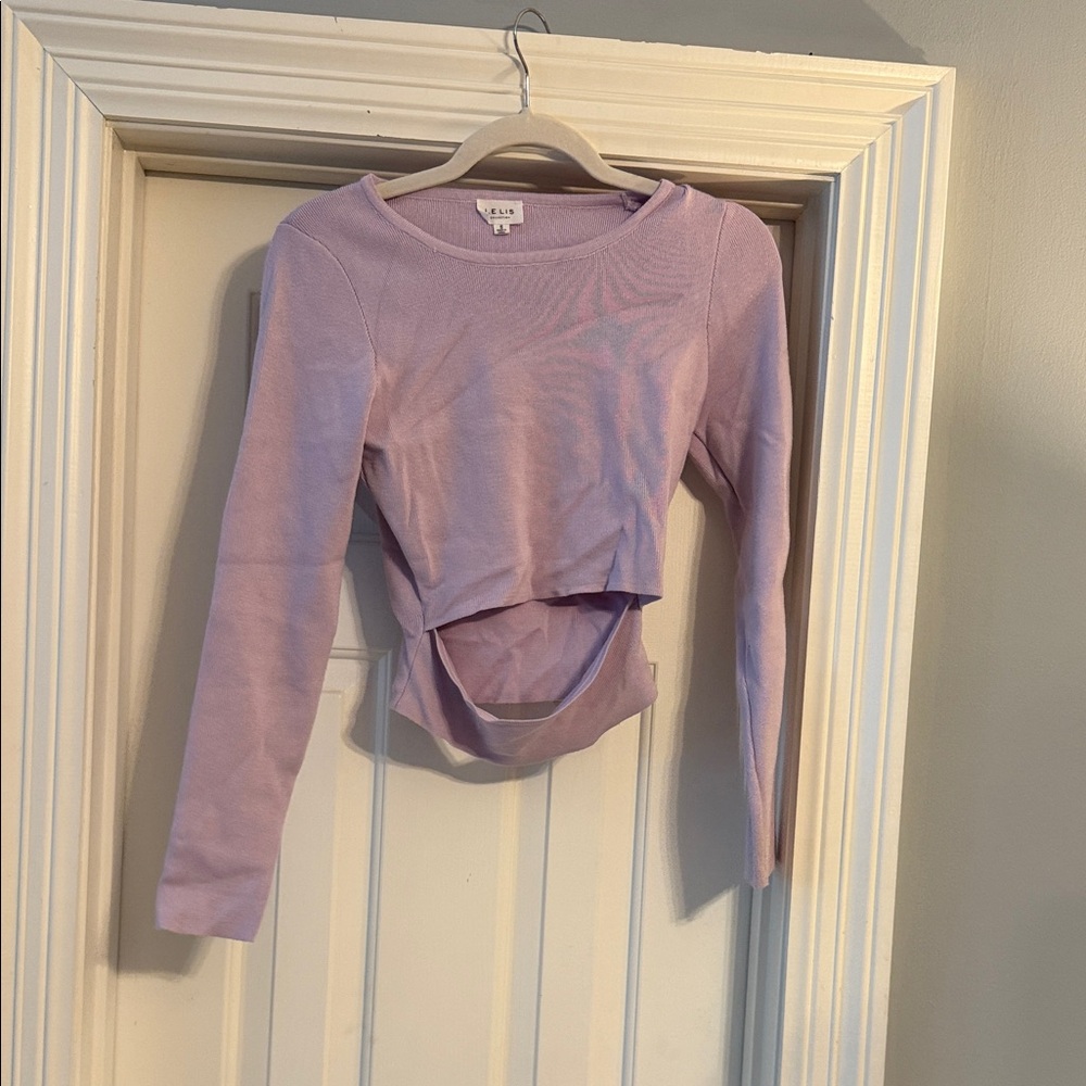 Le Lis Lavender Crop Top